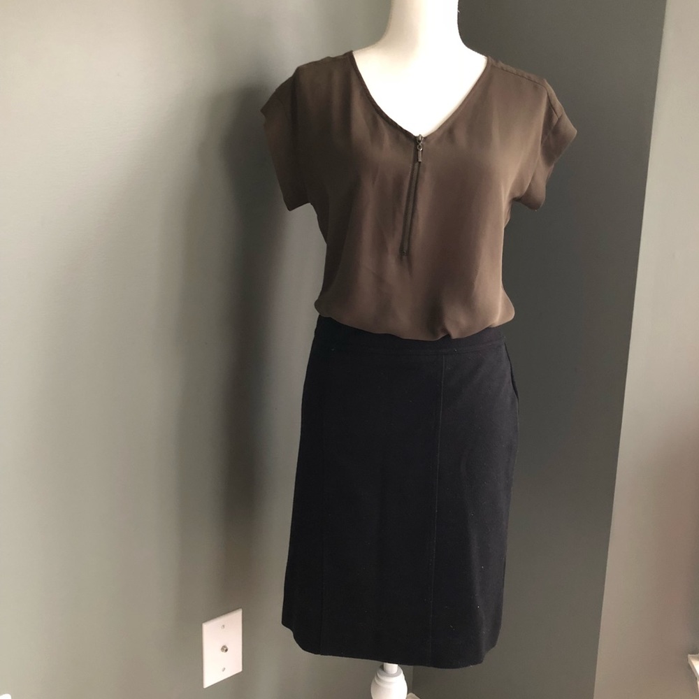 Black Merona Pencil Skirt